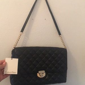 Calvin Klein calf leather bag